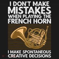 Funny French Horn Art Hornist Instrument Lover Polo thumb 3