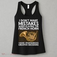 Funny French Horn Art Hornist Instrument Lover Women's Tank Top thumb 3