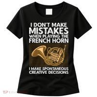 Funny French Horn Art Hornist Instrument Lover Women's T-Shirt thumb 0