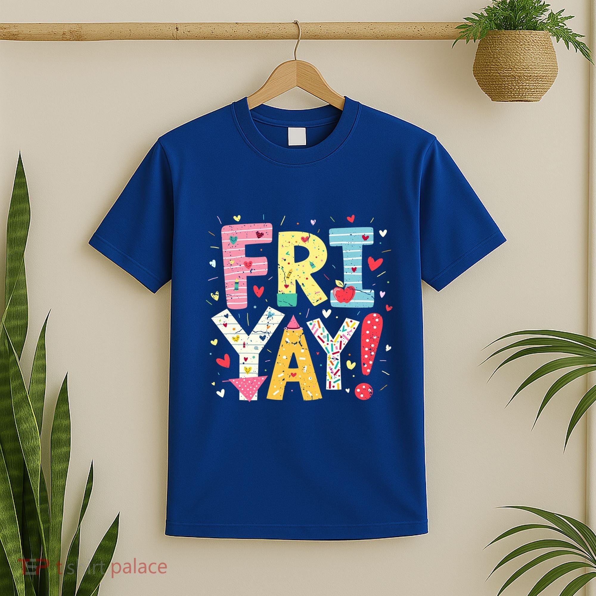 Funny Friyay Happy Friday Weekend Back To School Teacher Great Gift T-Shirt