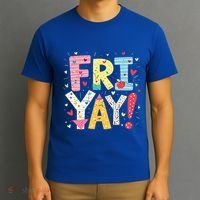 Funny Friyay Happy Friday Weekend Back To School Teacher Great Gift T-Shirt thumb 3