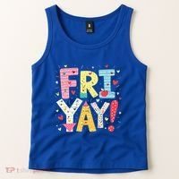 Funny Friyay Happy Friday Weekend Back To School Teacher Great Gift Tank Top thumb 2