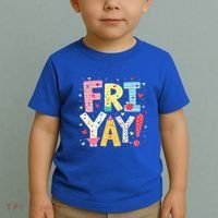 Funny Friyay Happy Friday Weekend Back To School Teacher Great Gift Toddler T-Shirt thumb 2