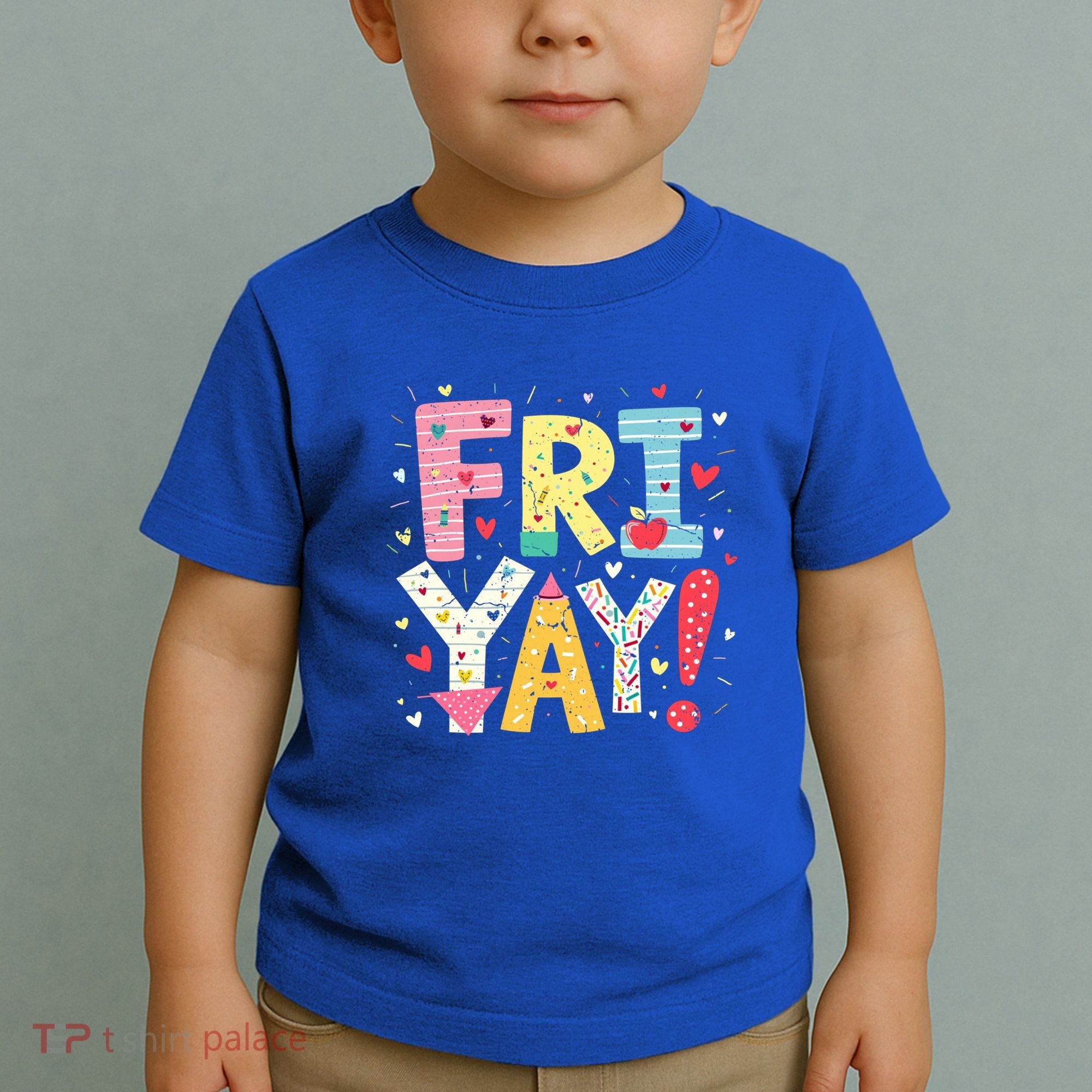 Funny Friyay Happy Friday Weekend Back To School Teacher Great Gift Toddler T-Shirt