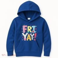 Funny Friyay Happy Friday Weekend Back To School Teacher Great Gift Kids Hoodie thumb 0