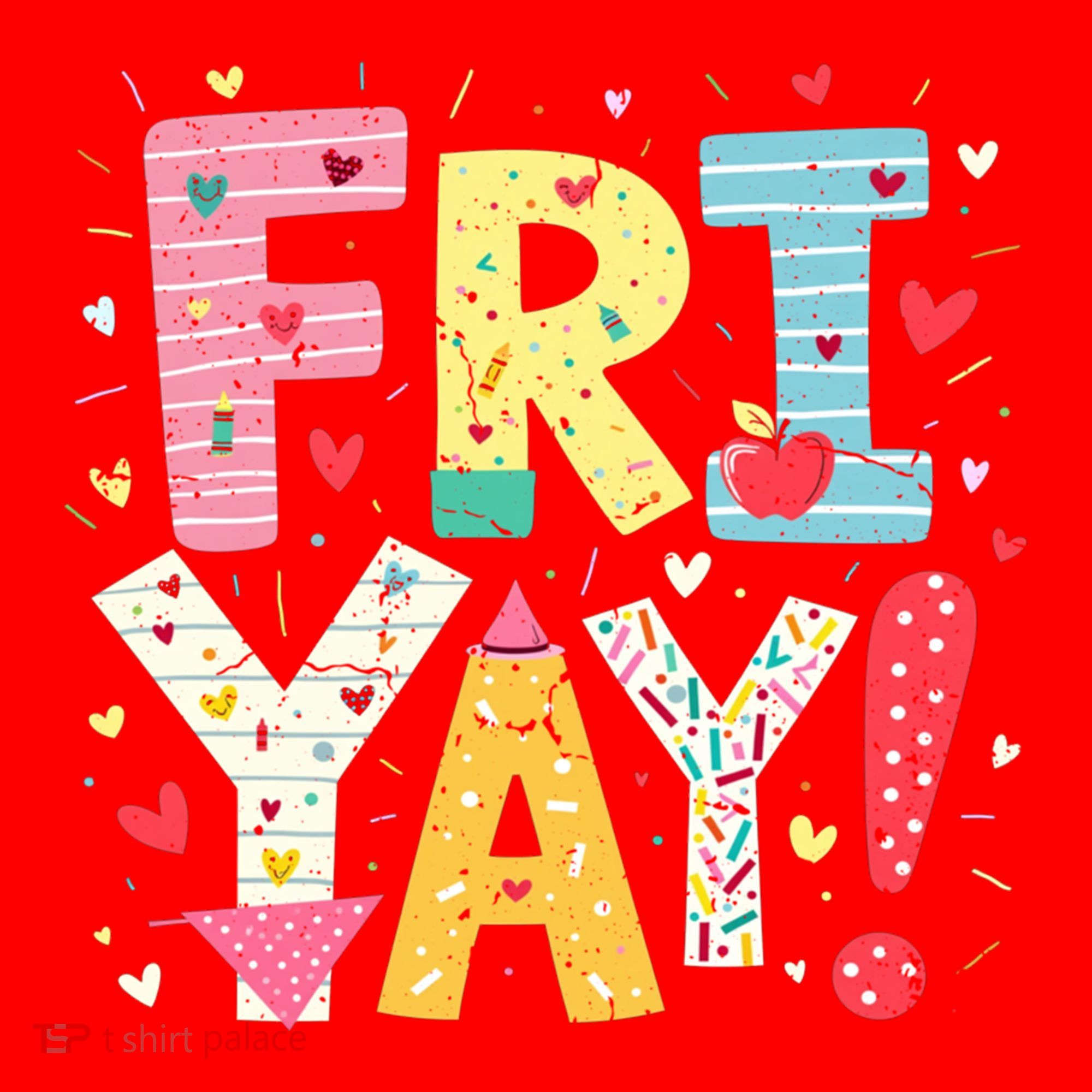 Funny Friyay Happy Friday Weekend Back To School Teacher Great Gift Santa Hat