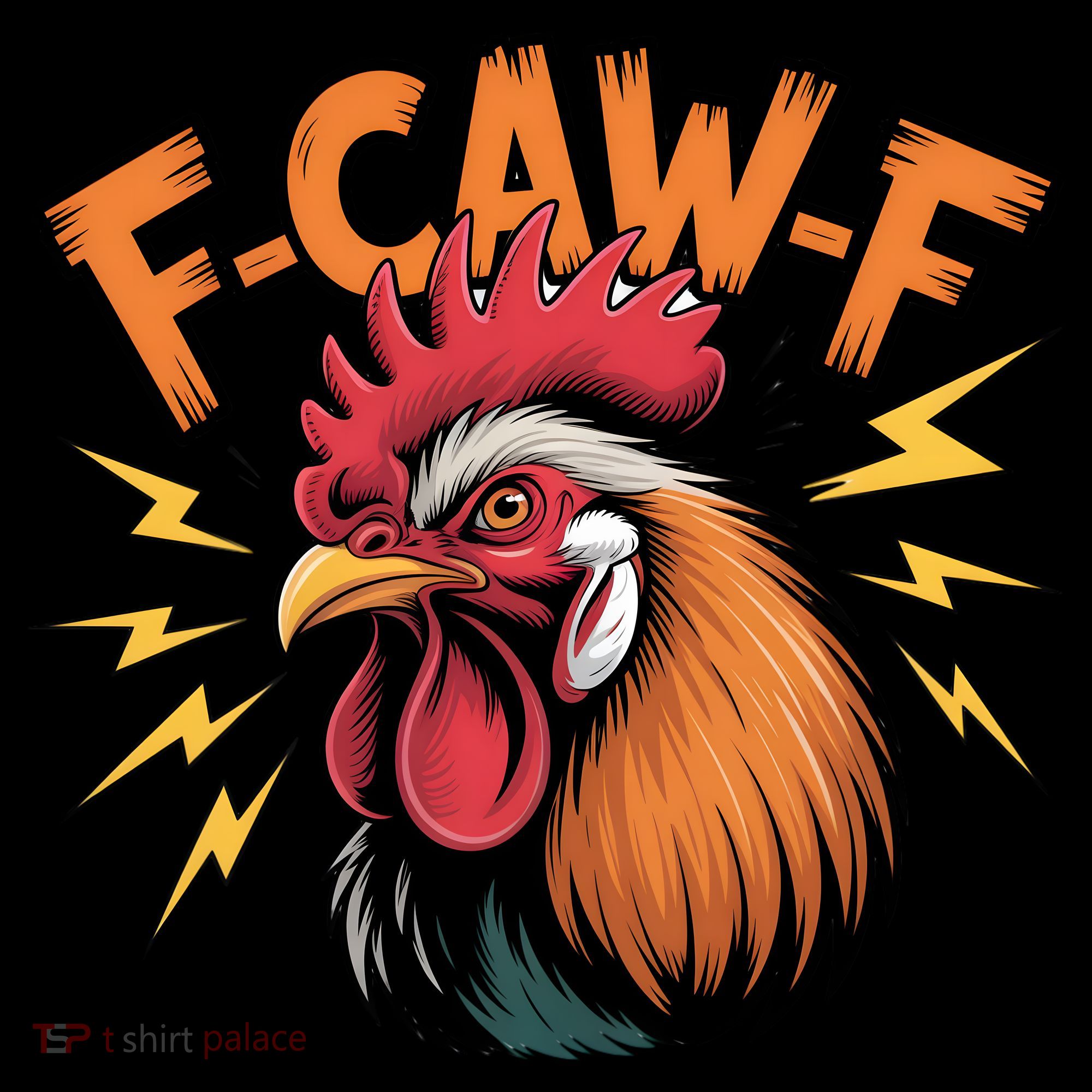 F-Caw-F Funny Humor Meme Rooster Slogan Coffee Mug