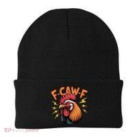 F-Caw-F Funny Humor Meme Rooster Slogan Beanie thumb 0