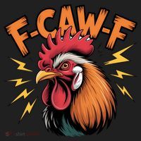 F-Caw-F Funny Humor Meme Rooster Slogan Beanie thumb 2