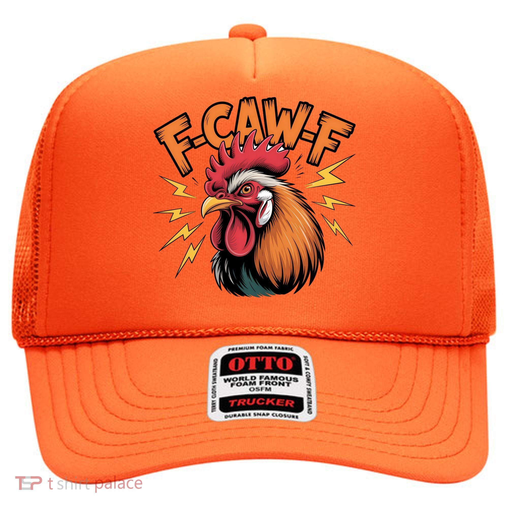 F-Caw-F Funny Humor Meme Rooster Slogan Hat