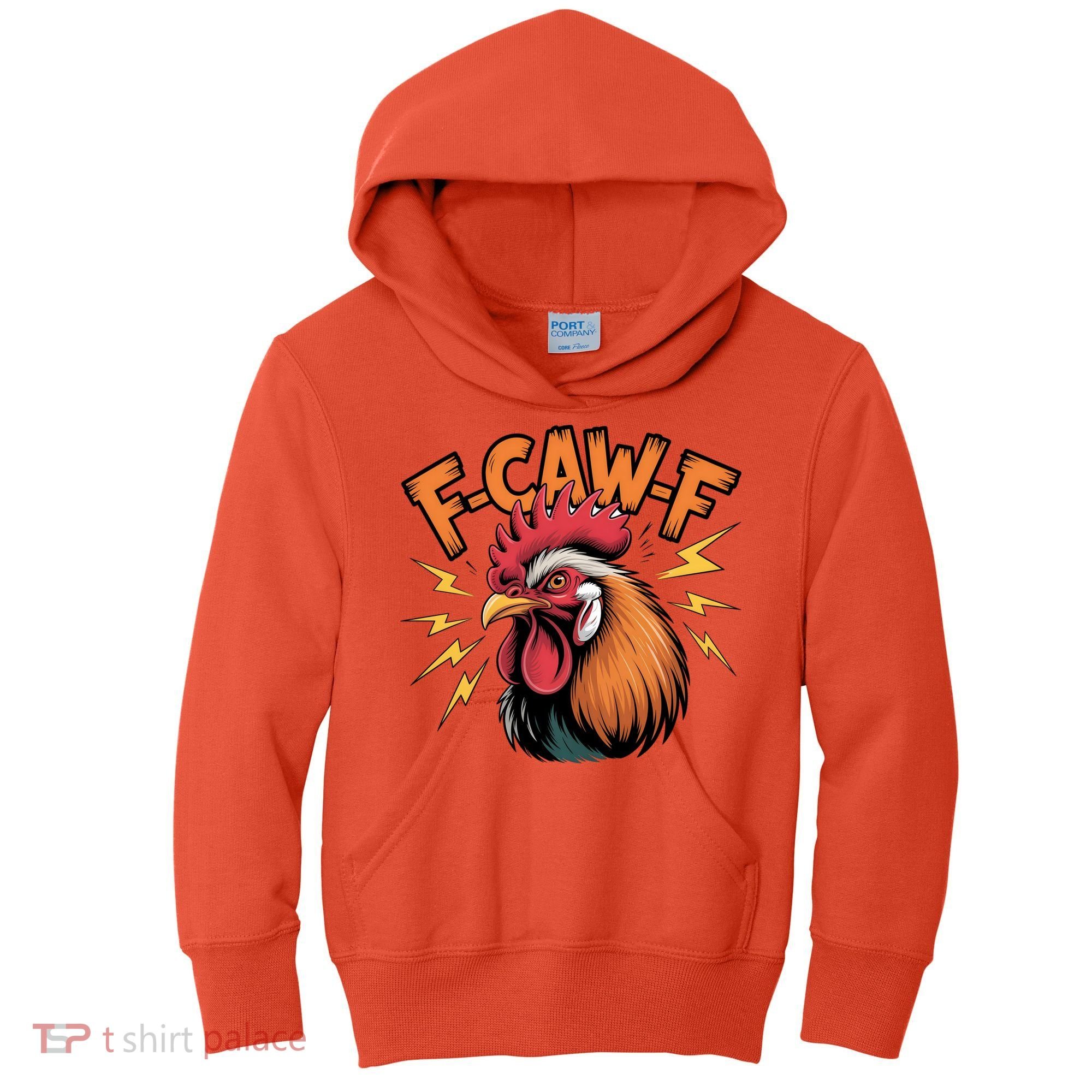 F-Caw-F Funny Humor Meme Rooster Slogan Kids Hoodie