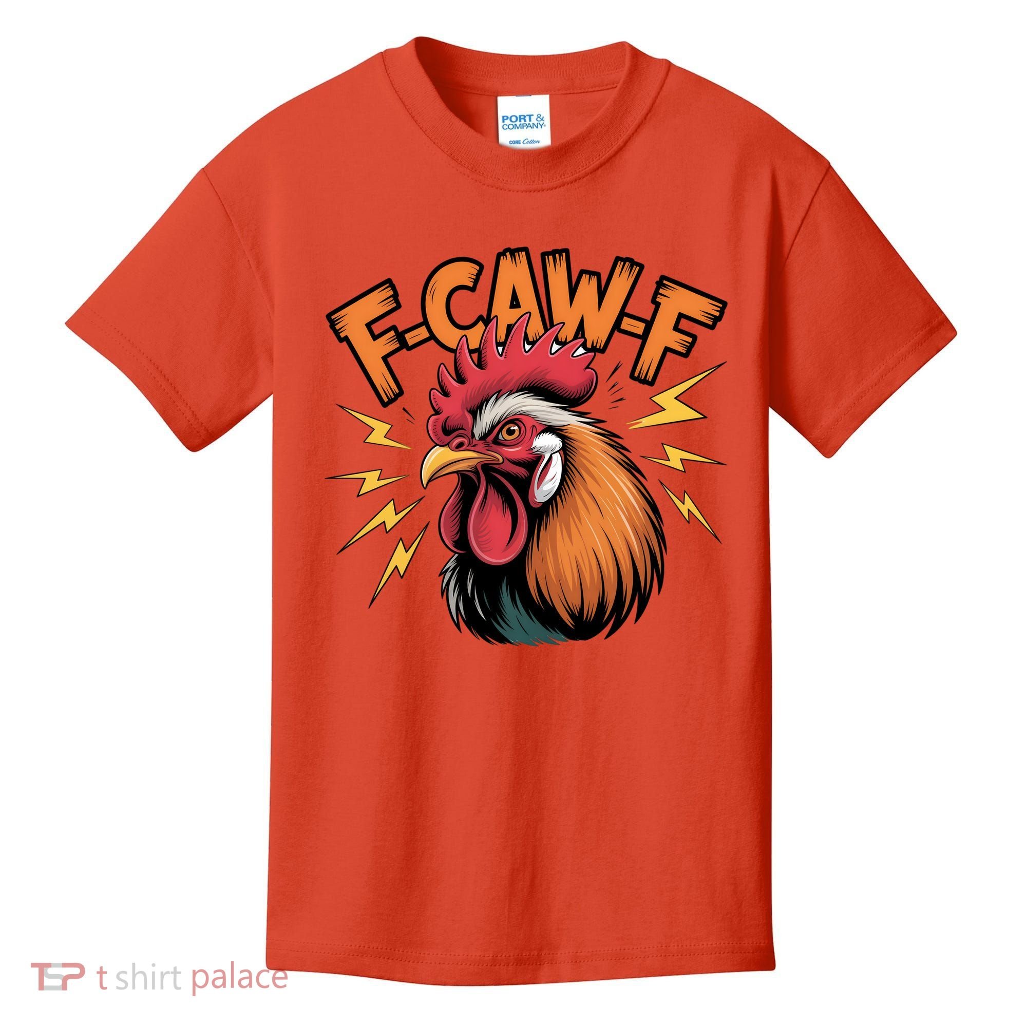 F-Caw-F Funny Humor Meme Rooster Slogan Kids T-Shirt