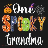 Funny Family Halloween Matching One Spooky Grandma Bucket Hat thumb 4