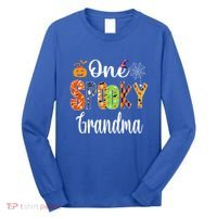 Funny Family Halloween Matching One Spooky Grandma Long Sleeve Shirt thumb 0