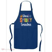Funny Family Halloween Matching One Spooky Grandma Apron thumb 0