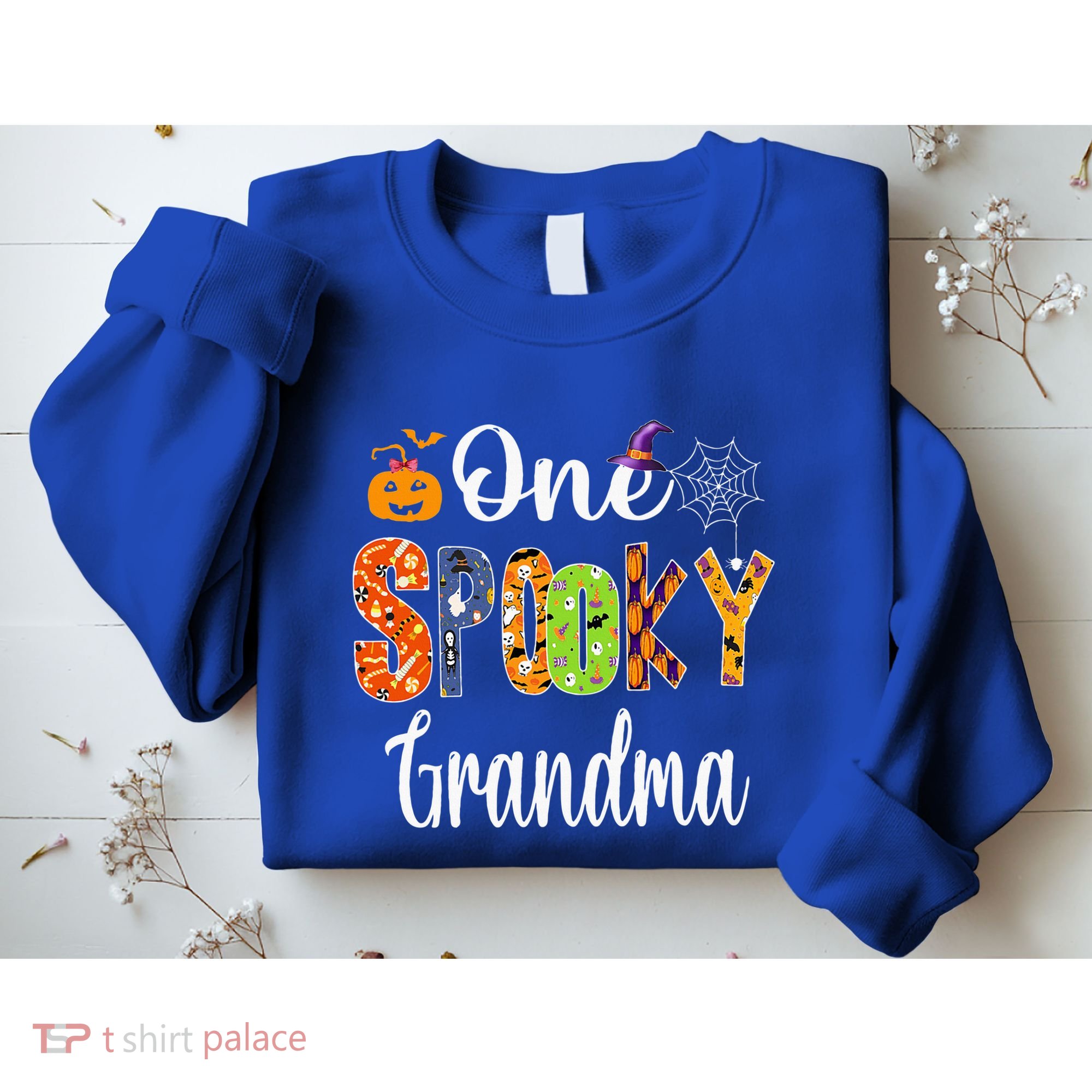Funny Family Halloween Matching One Spooky Grandma Sweatshirt