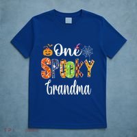 Funny Family Halloween Matching One Spooky Grandma T-Shirt thumb 5
