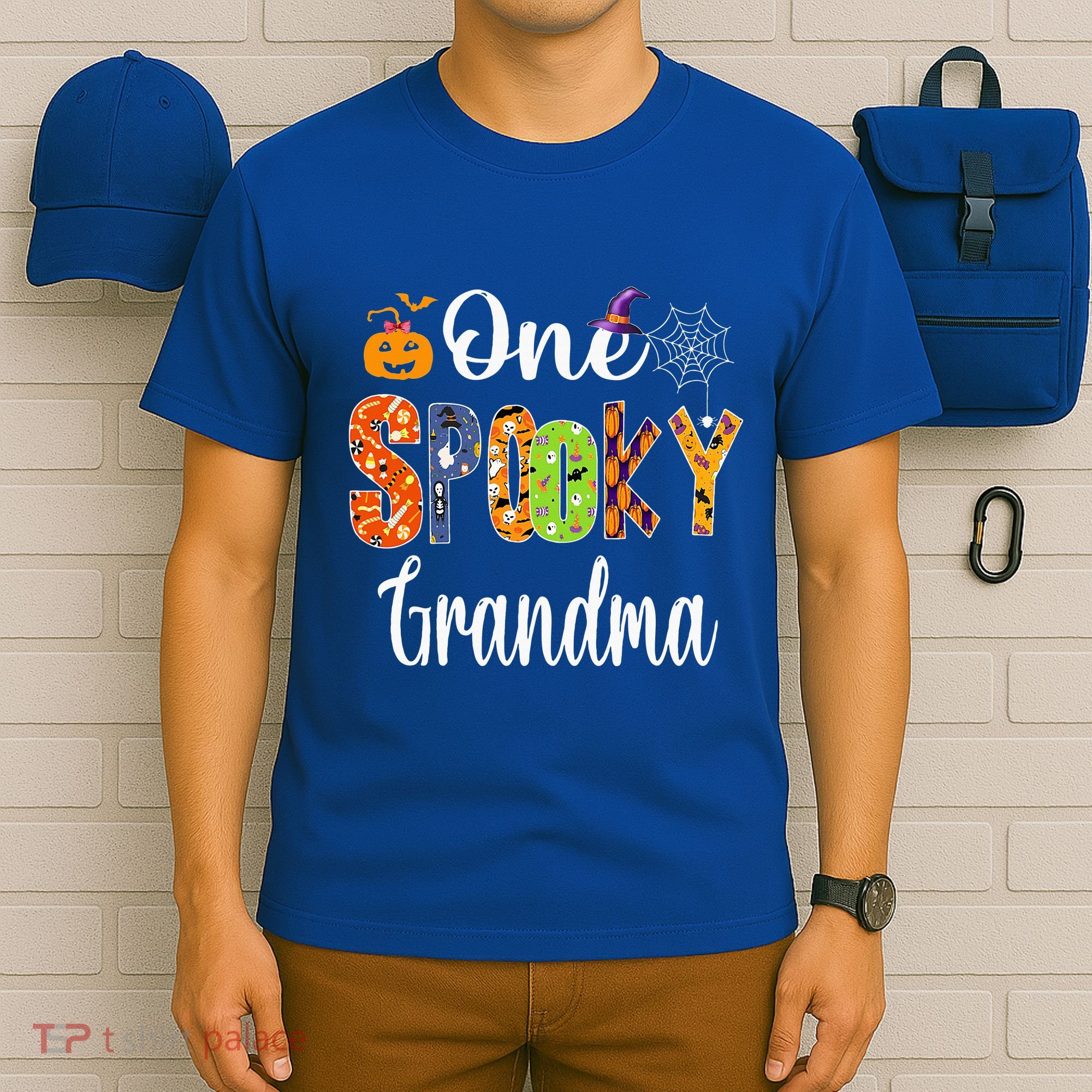 Funny Family Halloween Matching One Spooky Grandma T-Shirt