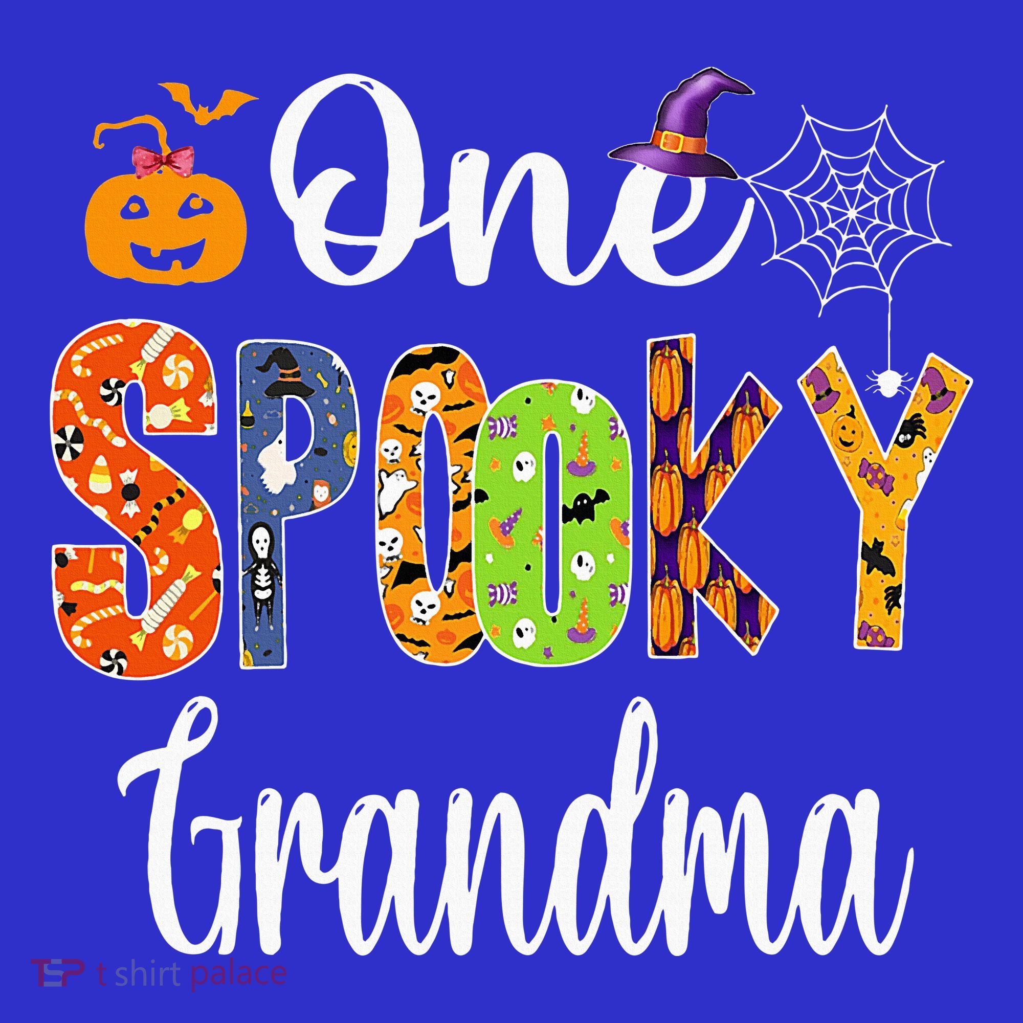 Funny Family Halloween Matching One Spooky Grandma T-Shirt