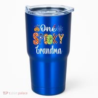 Funny Family Halloween Matching One Spooky Grandma Tumbler thumb 0