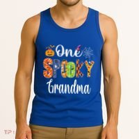 Funny Family Halloween Matching One Spooky Grandma Tank Top thumb 3