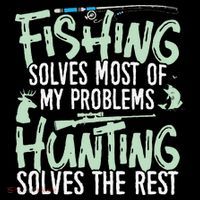 Funny Fishing & Hunting S Fishing Solves My Problems Coffee Mug thumb 5