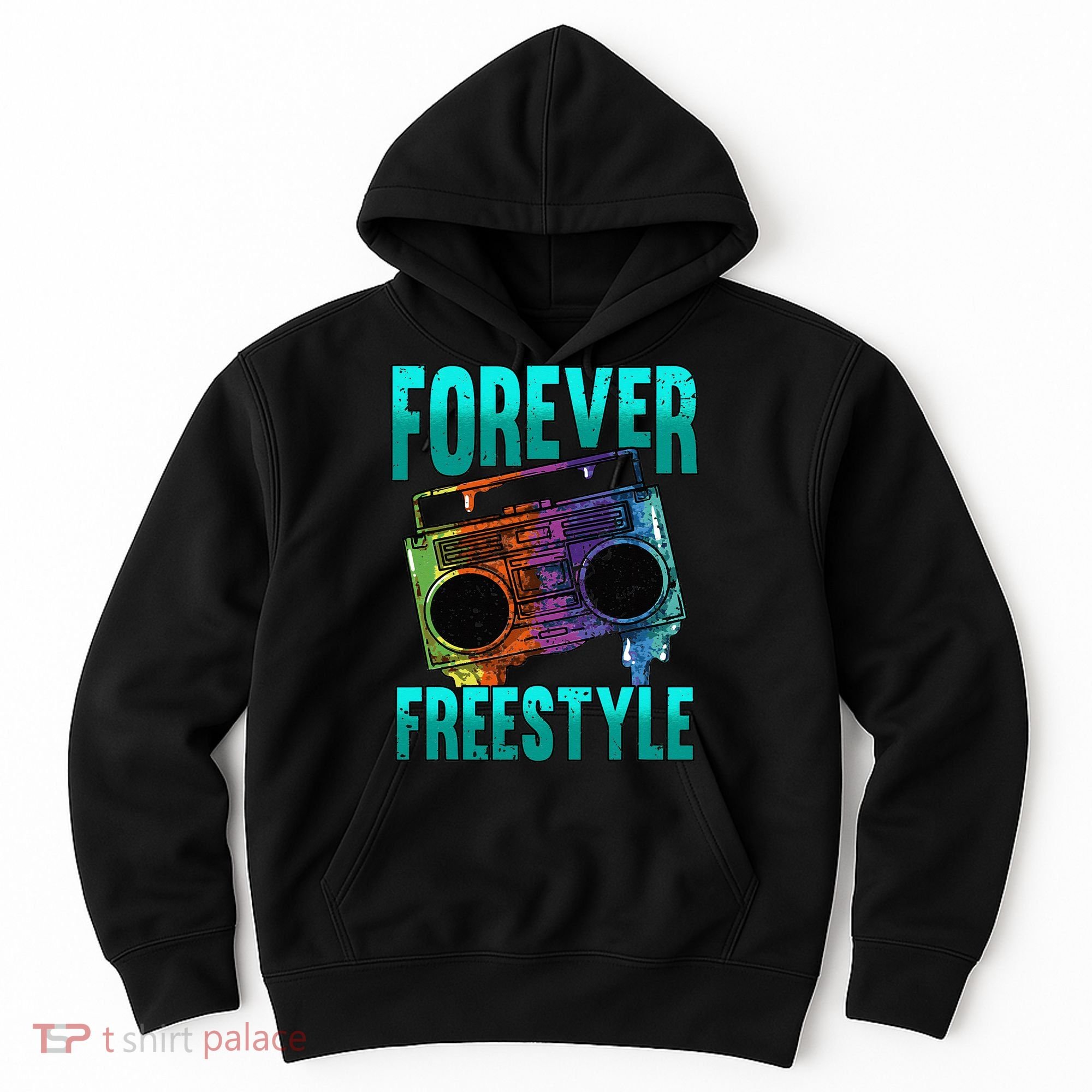 Forever Freestyle Hip Hop Old School Boombox Hoodie