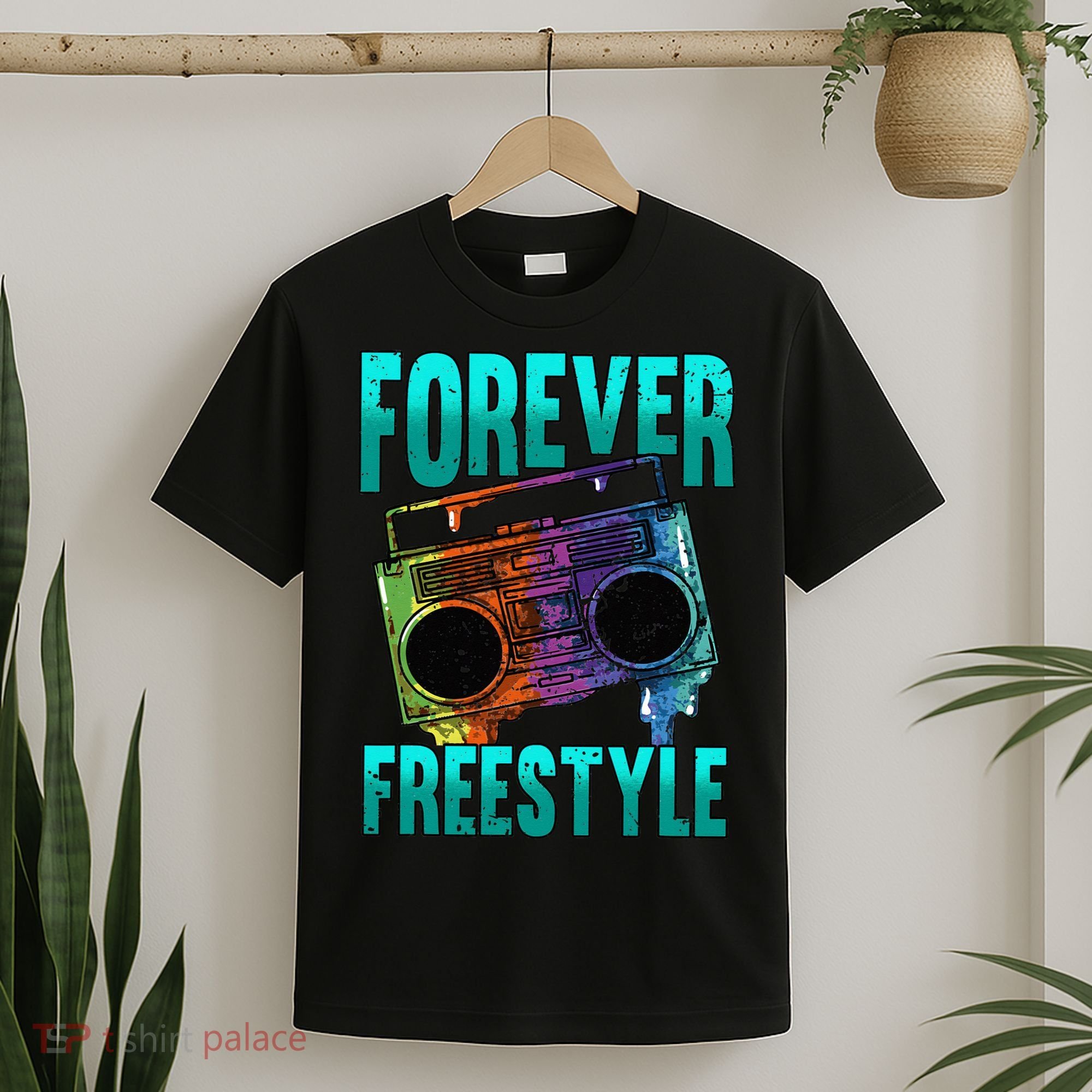 Forever Freestyle Hip Hop Old School Boombox T-Shirt