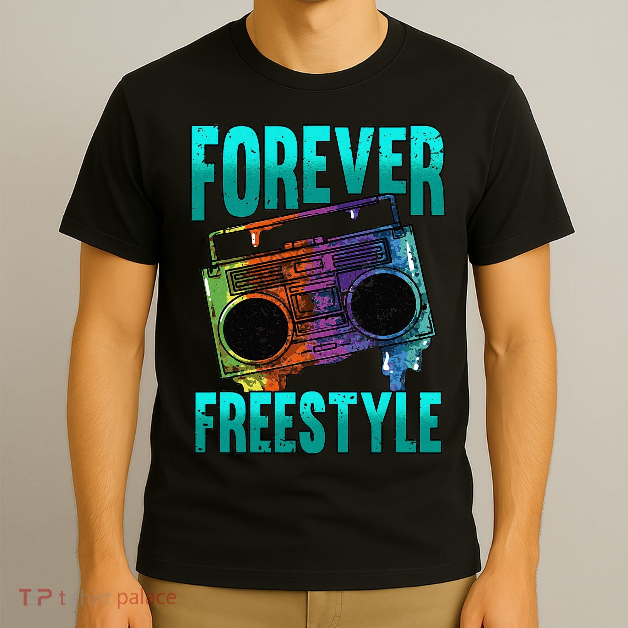 Forever Freestyle Hip Hop Old School Boombox T-Shirt