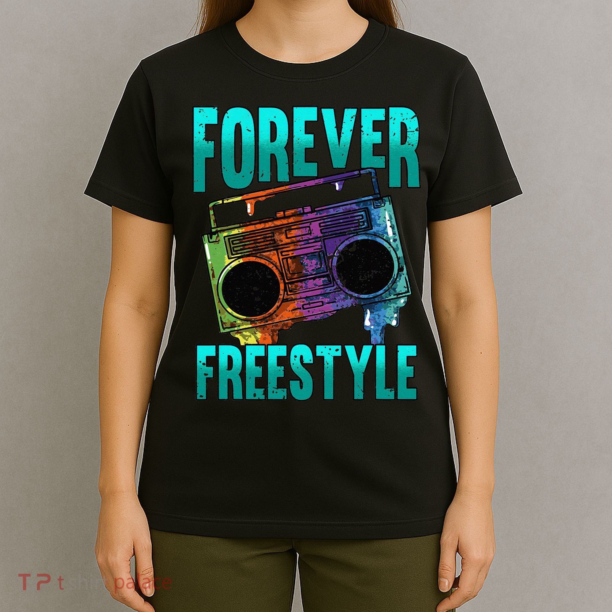 Forever Freestyle Hip Hop Old School Boombox T-Shirt