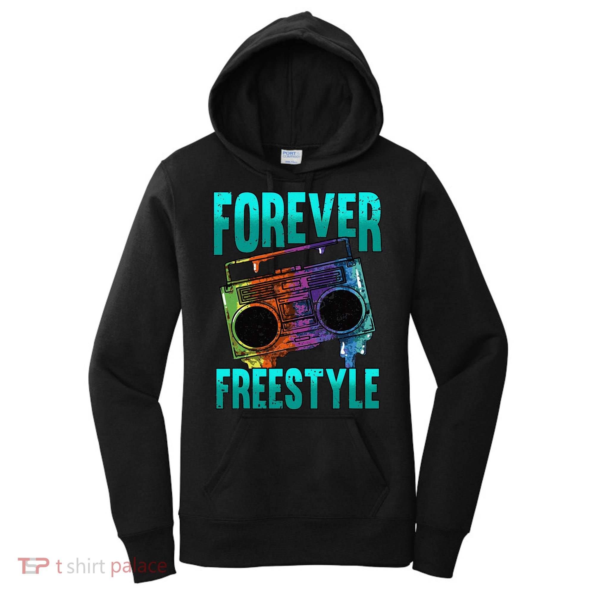 Forever Freestyle Hip Hop Old School Boombox Women's Hoodie