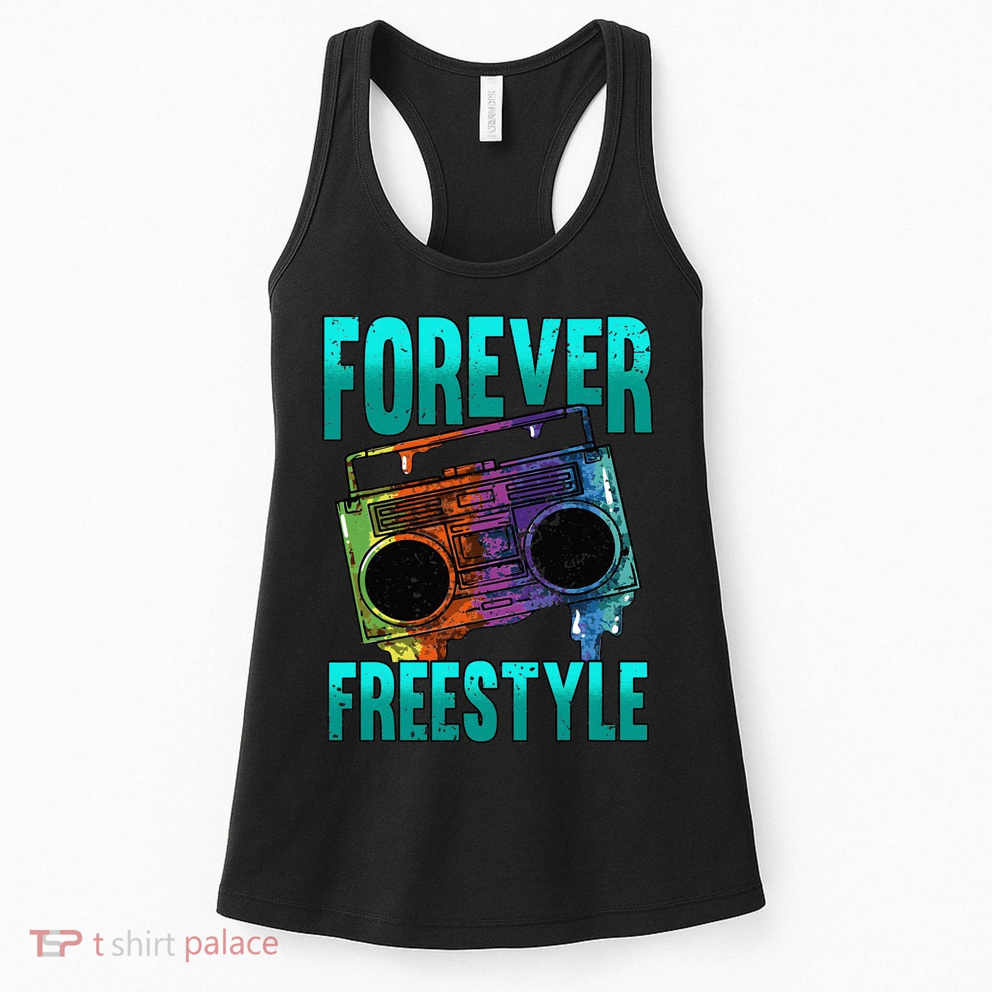 Forever Freestyle Hip Hop Old School Boombox Women's Tank Top