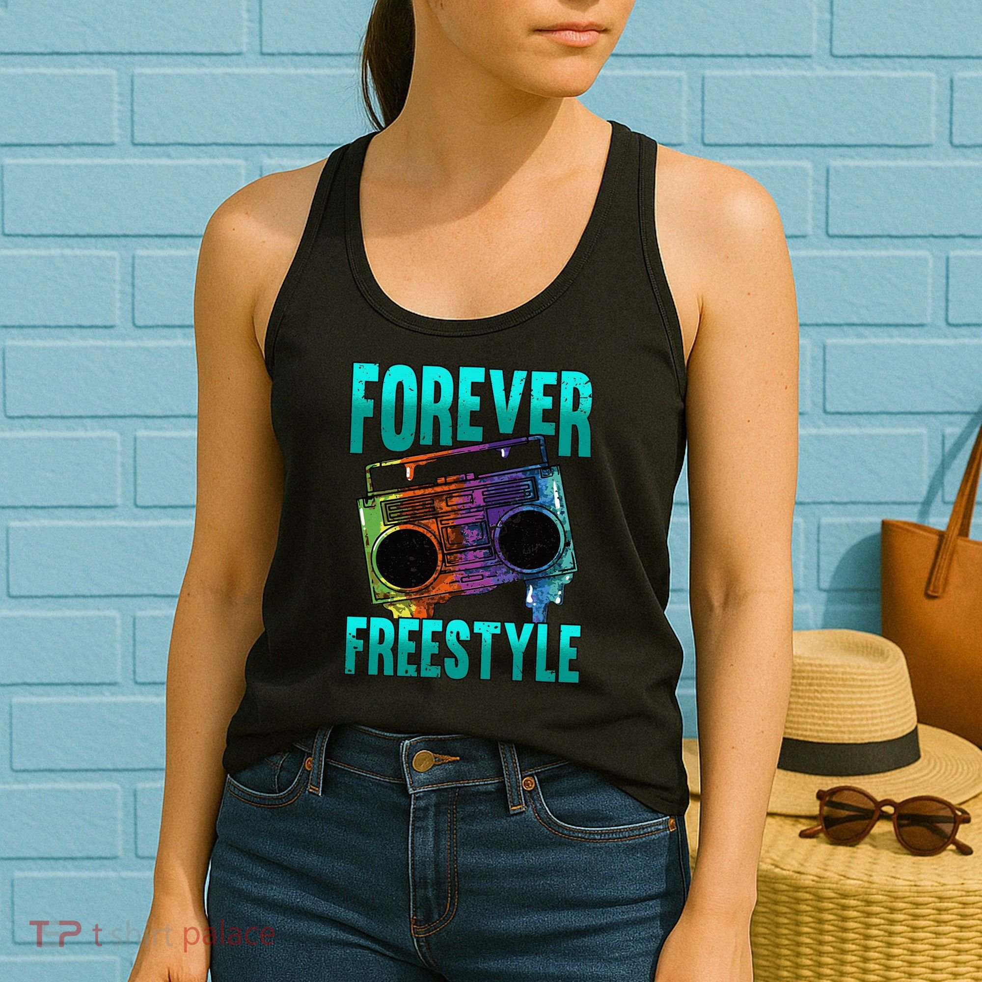 Forever Freestyle Hip Hop Old School Boombox Women's Tank Top