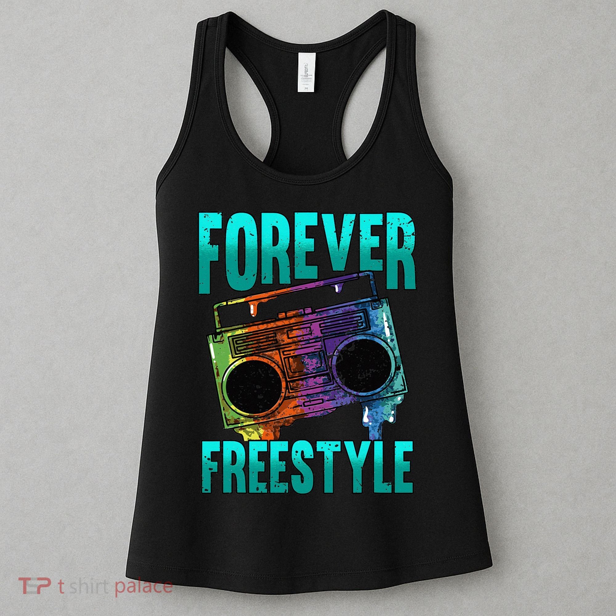 Forever Freestyle Hip Hop Old School Boombox Women's Tank Top