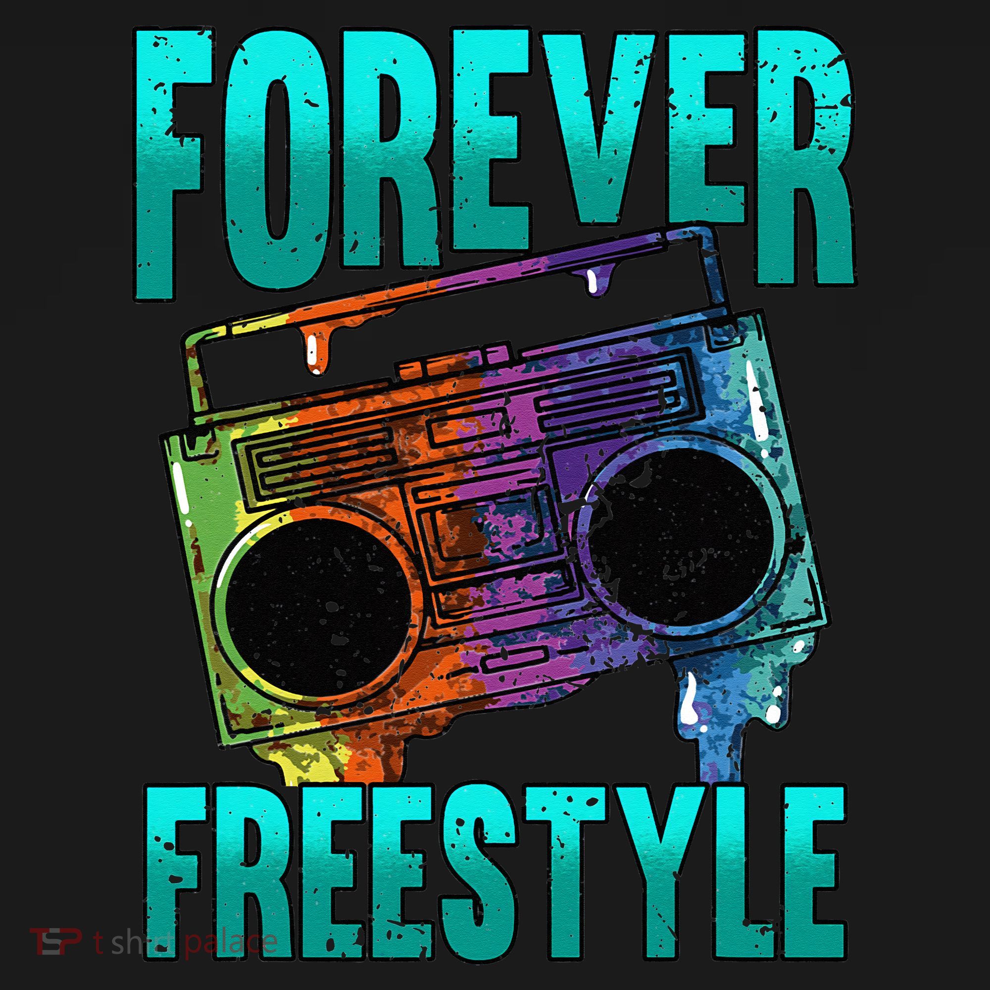 Forever Freestyle Hip Hop Old School Boombox Women's Tank Top