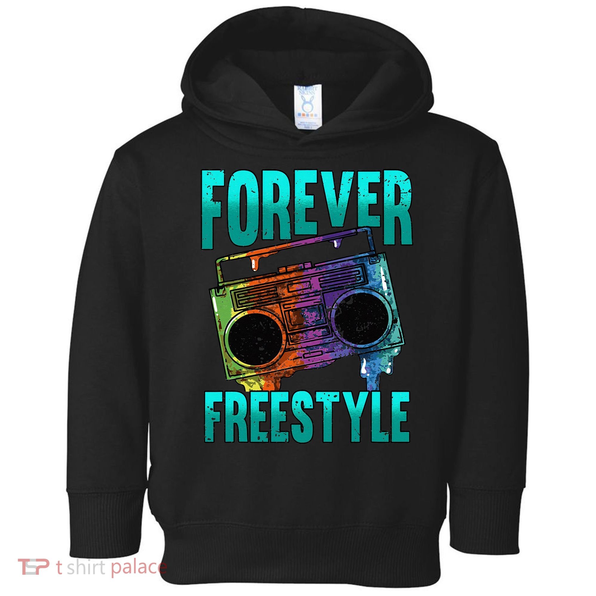 Forever Freestyle Hip Hop Old School Boombox Toddler Hoodie