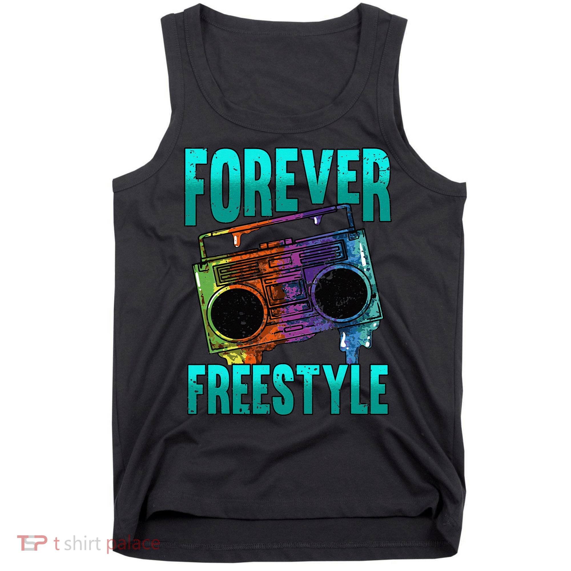 Forever Freestyle Hip Hop Old School Boombox Tank Top