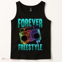 Forever Freestyle Hip Hop Old School Boombox Tank Top thumb 2