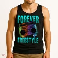 Forever Freestyle Hip Hop Old School Boombox Tank Top thumb 3