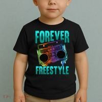 Forever Freestyle Hip Hop Old School Boombox Toddler T-Shirt thumb 2