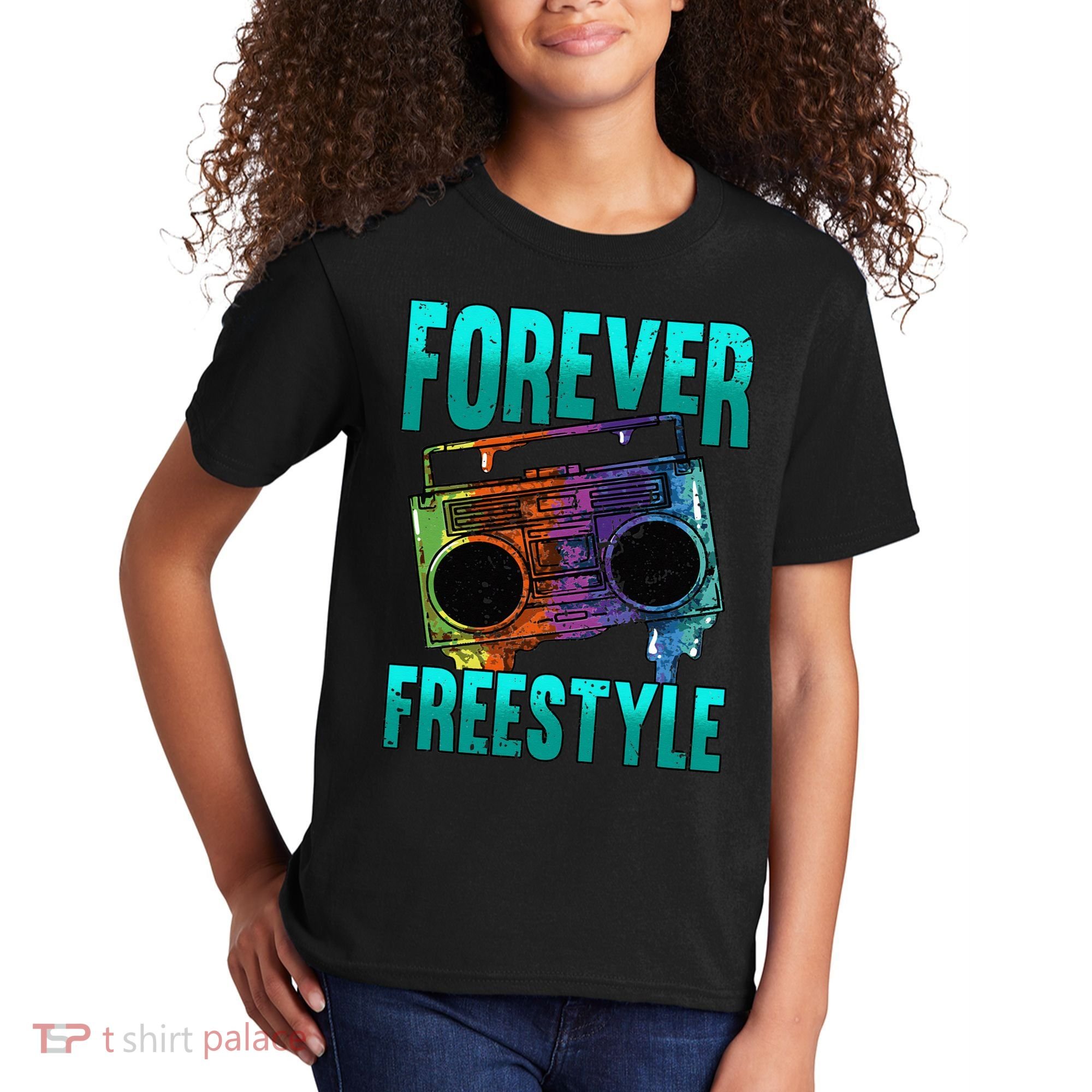 Forever Freestyle Hip Hop Old School Boombox Kids T-Shirt