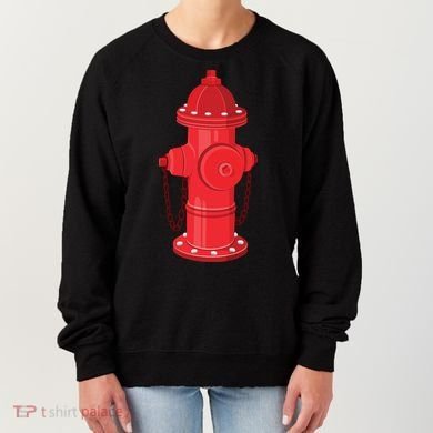 Firefighter Fire Hydrant Firetruck Dog Water Hose Fireman Gift Women's Sweatshirt