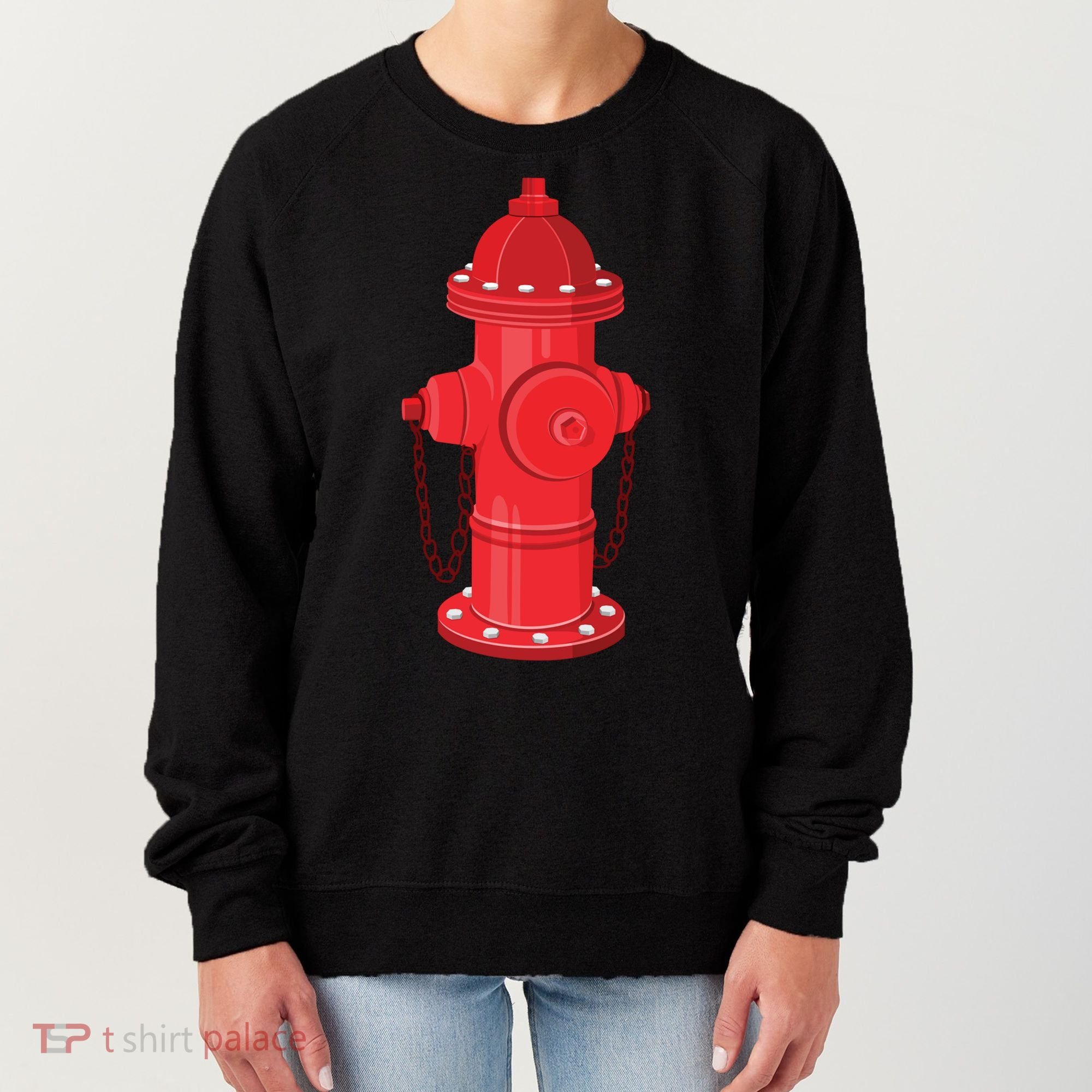 Firefighter Fire Hydrant Firetruck Dog Water Hose Fireman Gift Women's Sweatshirt