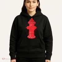 Firefighter Fire Hydrant Firetruck Dog Water Hose Fireman Gift Hoodie thumb 5