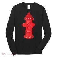Firefighter Fire Hydrant Firetruck Dog Water Hose Fireman Gift Long Sleeve Shirt thumb 0