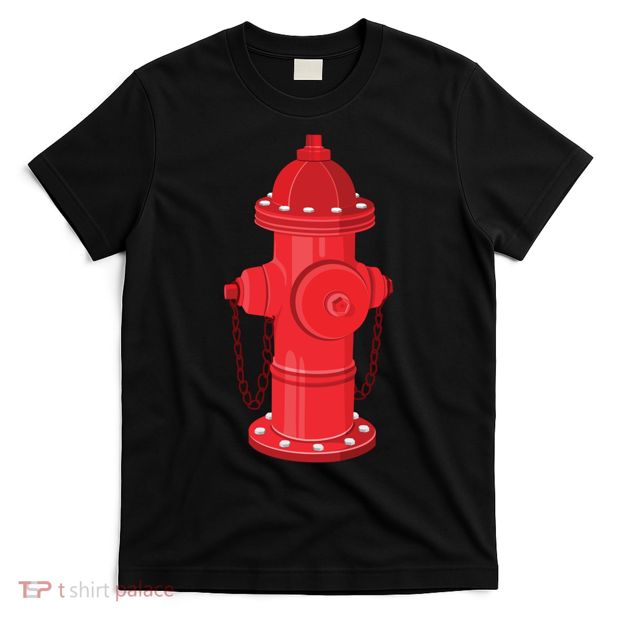 Firefighter Fire Hydrant Firetruck Dog Water Hose Fireman Gift T-Shirt