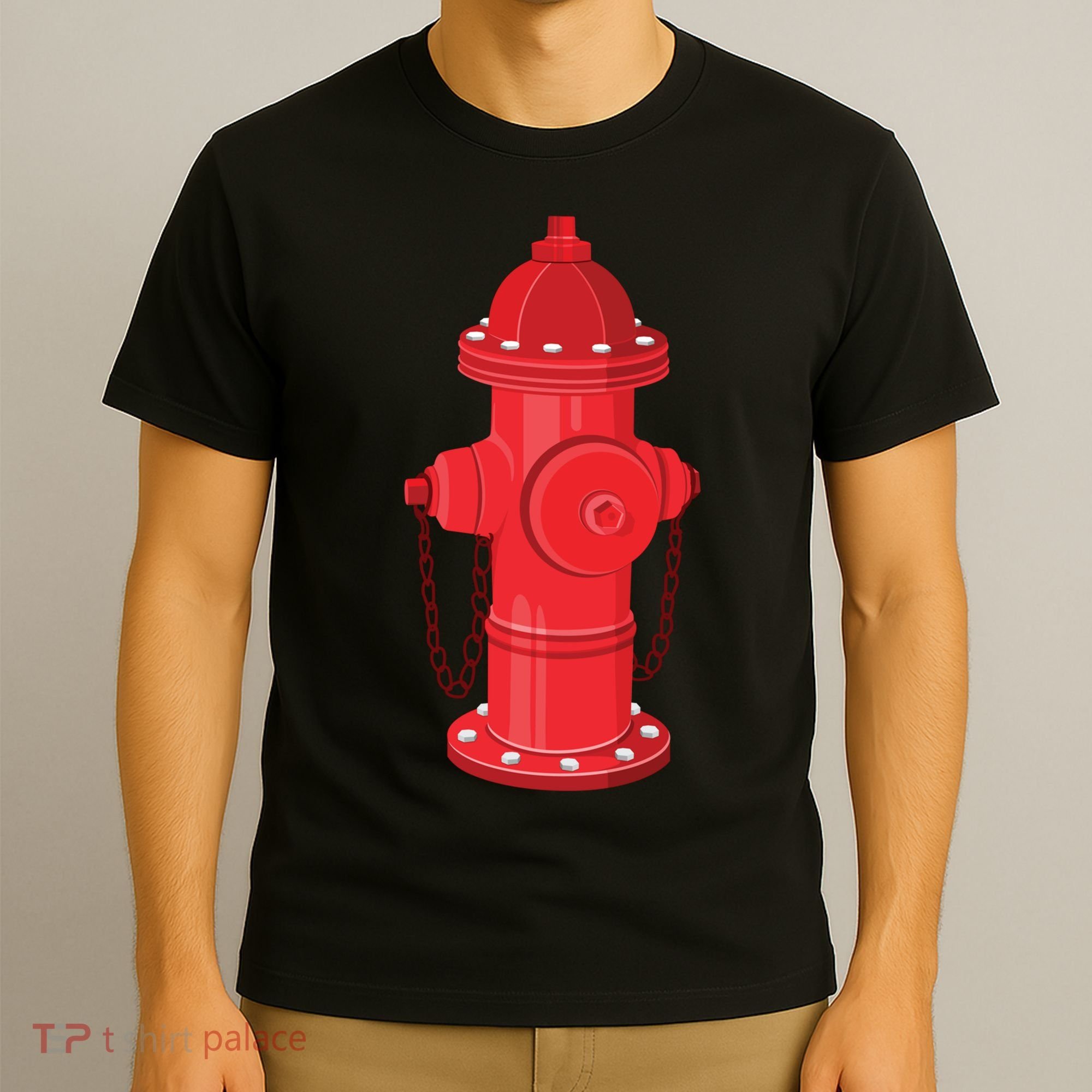 Firefighter Fire Hydrant Firetruck Dog Water Hose Fireman Gift T-Shirt