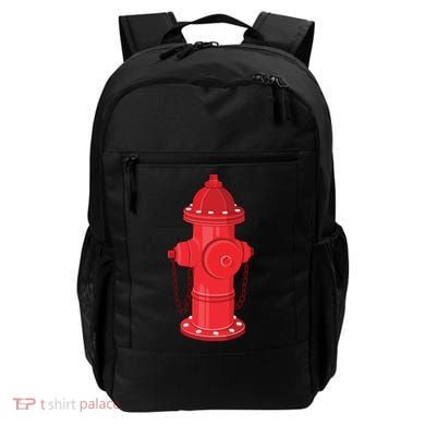 Firefighter Fire Hydrant Firetruck Dog Water Hose Fireman Gift Backpack