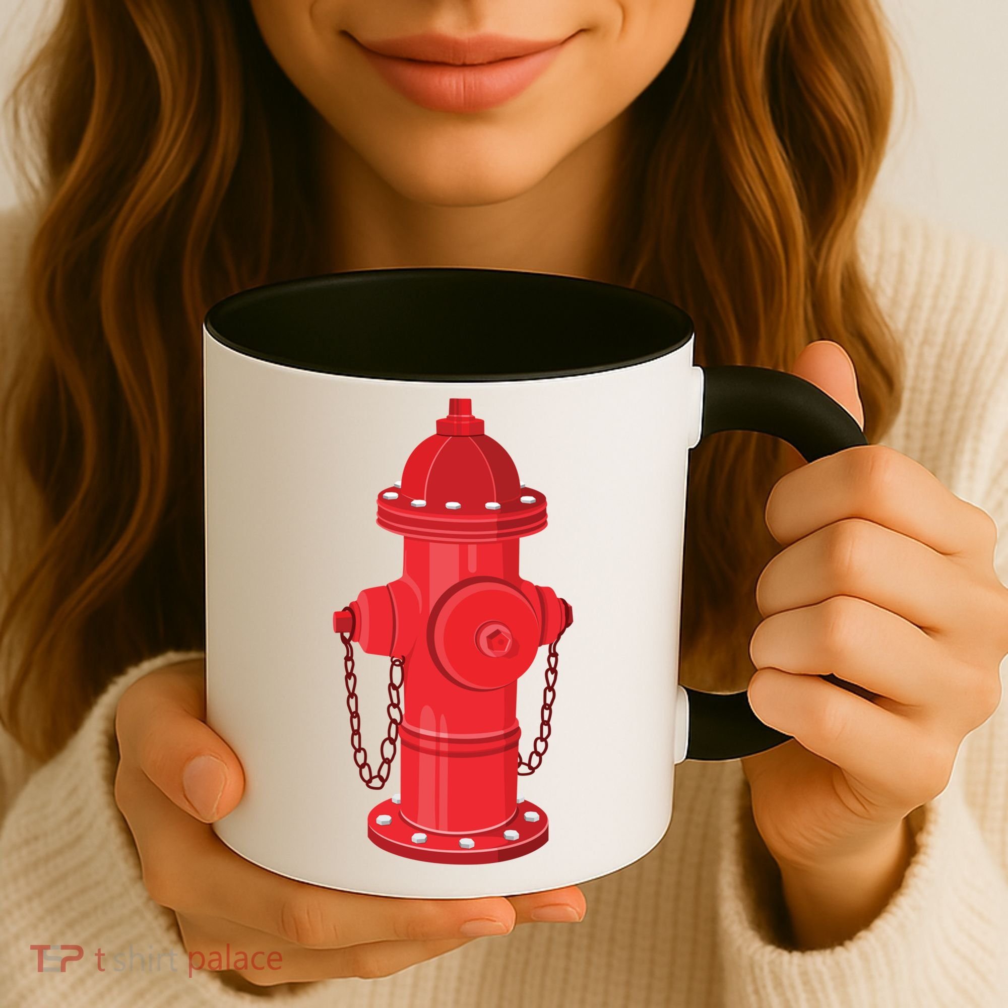 Firefighter Fire Hydrant Firetruck Dog Water Hose Fireman Gift Coffee Mug