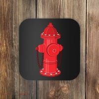 Firefighter Fire Hydrant Firetruck Dog Water Hose Fireman Gift Coaster thumb 0